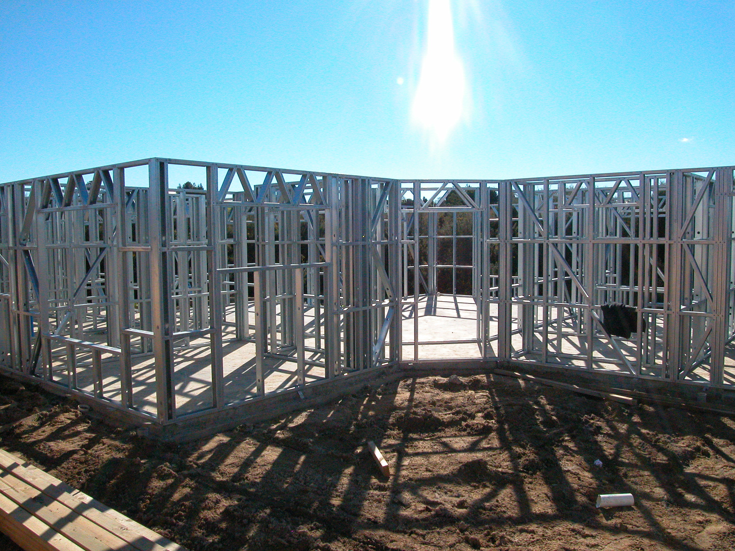 Light Gauge Steel Framing House Structure , Quick Installation Light