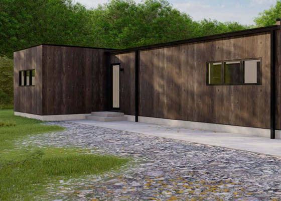 Prefab Luxury Contemporary Garden Studios With Light Steel Frame House kits