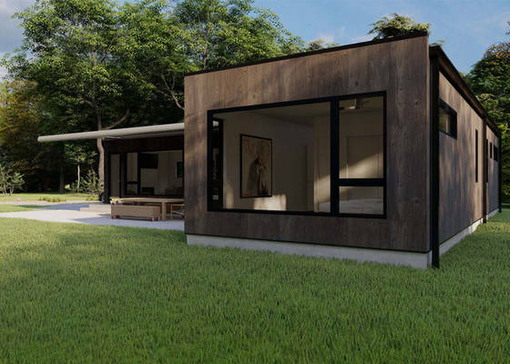 Prefab Luxury Contemporary Garden Studios With Light Steel Frame House kits