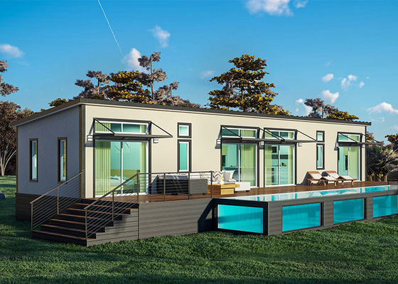 Prefab Light Steel Frame Modular House Villa Lightweight Steel Houses Kits To Build