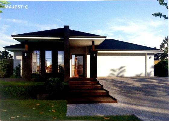 Prefabricated Light Steel Prefab Bungalow Homes / Bungalow House For Living