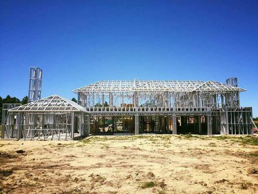 Steel Prefabricated Prefab Villa ，Luxury Architectural Prefab Homes AS/NZS/USA STANDARD