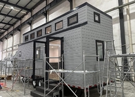 Light Steel Prefab Tiny House With Metal PU Sandwich Panel Wall And Trailer