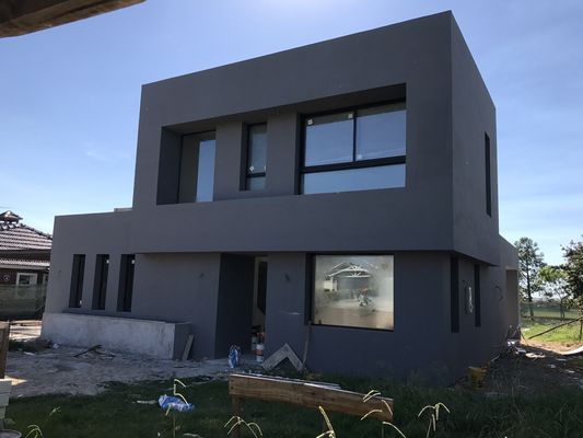 Light Steel Structure Villa Of Contracted Style / Prefab Steel Prefab Villa Luxury Modular Home