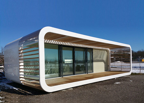Prefabricated Garden Stuido Houselight Log Cabins With Light Steel Frame Cabin Hotel Units