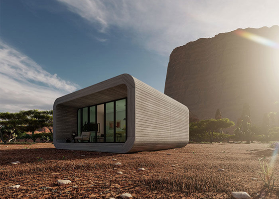 Prefabricated Garden Stuido Houselight Log Cabins With Light Steel Frame Cabin Hotel Units