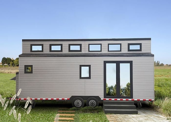 Modern Prefab Modular Home Luxury Caravan Tiny House On Wheels Shipped By 40 FR Shipping Container