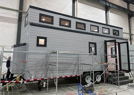 Stylish Prefabricated Tiny Houses On Wheels: Modern Small House Designs With Trailer For Airbnb