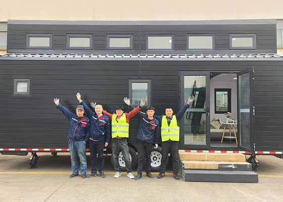 AS/NZS/US Standard Light Steel Prefab Tiny House On Wheels Ready To Ship Modular Home Kit