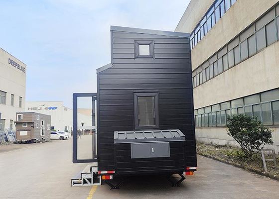USA Standard Prefabricated Tiny House On Wheels Cider Box Mini Home Kit Motorhome