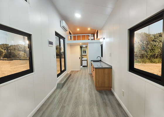 Modular Home Prefabricated Tiny House On Wheels WIth Light Gauge Steel Frame