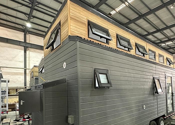 Modern PrefabTiny House On Wheels With Light Steel Structure Integrated Wall Panels