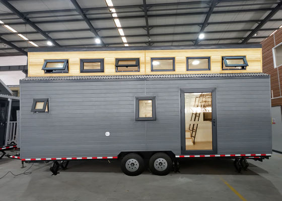 Prefabricated Tiny House On Wheels Prefab Kit Home Modern With Double Glazing Windows
