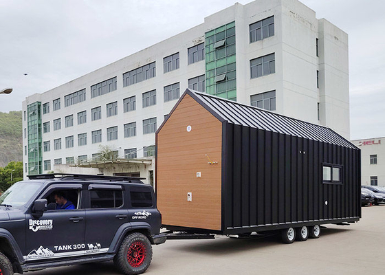 USA / AU / NZ Standard Modular Home Prefab Tiny House Kit With Trailer For Camping / Resort