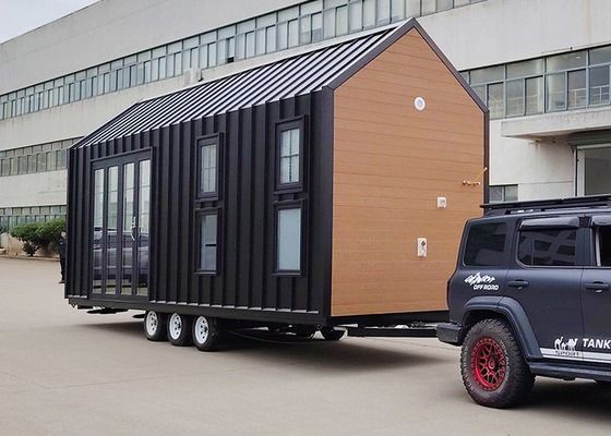 Prefab Modular Home Tiny House On Wheels / Trailer House For Camping Ready To Ship