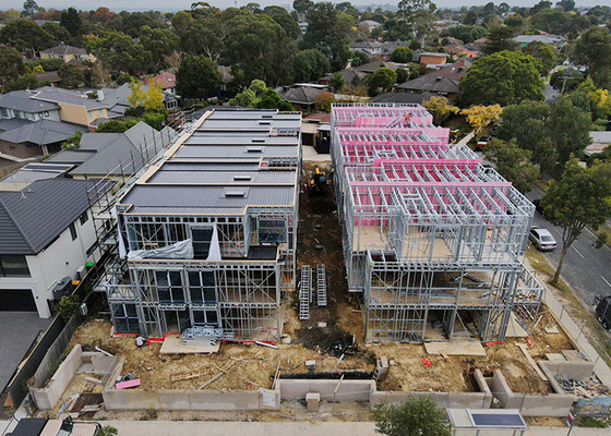 Au / Nzs / USA Standard Prefabricated Building Modular Homes Prefab House Light Steel Structure