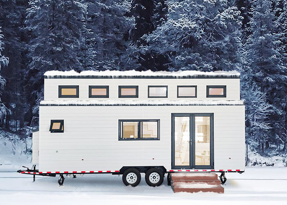 Modern Tiny House On Wheels With Solar Panels Prefab 2 Bedroom Mobile Home
