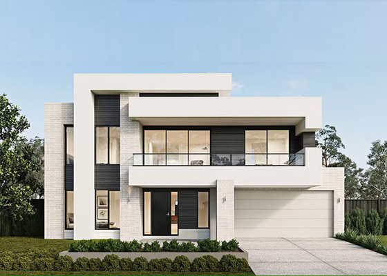 AU / NZ Standard Light Gauge Steel Villa Prefabricated Durable Homes Luxury Design