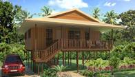 Bali Prefabricated Wooden Houses / ETC Home Beach Bungalows For Holiday Living