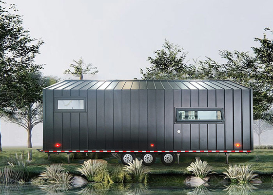 Australia Project Site Luxury Prefab Tiny House On Wheels With 10mm MDF Flooring