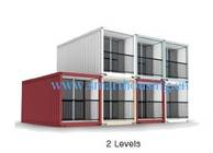 ISO 40HQ Modular Prefab Container Homes , Water Proof Shipping Containers Homes