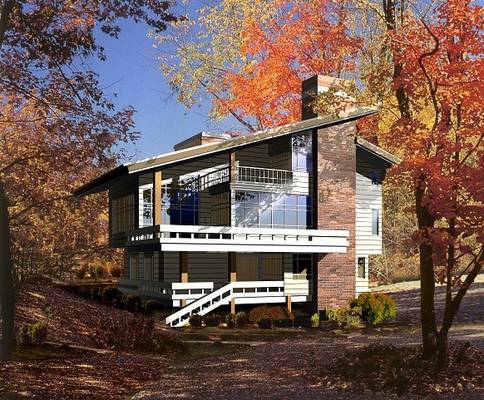 Steel Prefabricated Prefab Villa ，Luxury Architectural Prefab Homes AS/NZS/USA STANDARD