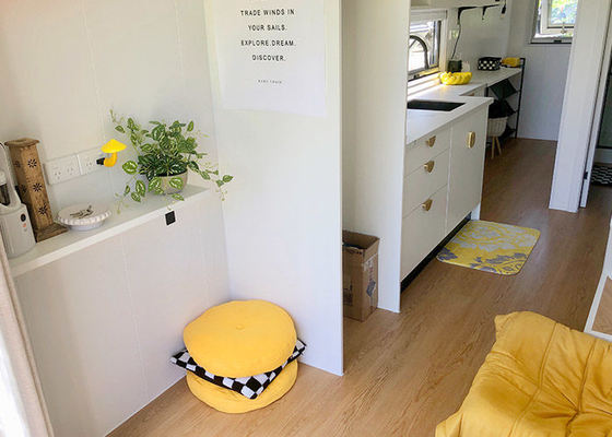  Prefab House Modular Tiny House On Wheels With As/US Standard Light Steel Frame