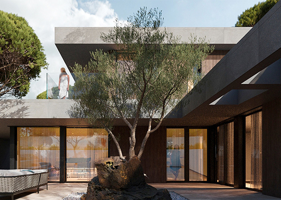 Luxury Prefabricated House Villa Single-Family Home Modular Home Steel House Ktis