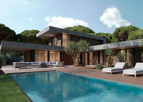 Luxury Prefabricated House Villa Single-Family Home Modular Home Steel House Ktis