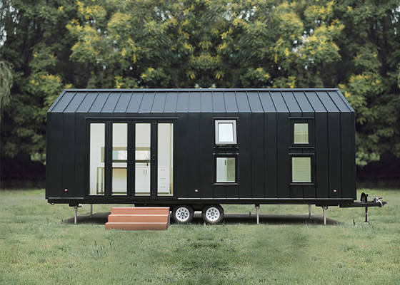 Modern Glamping Trailer Houses Tiny House Mobile Home Ready To Ship With Wheels
