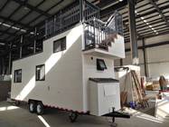 Light Steel Trailer tiny homes / Caravan / Modular house on wheels / Movable mobile homes