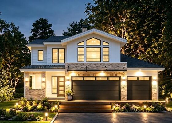 Modular Prefab Luxury Villa House With Light Steel Frame For Modern Family Living