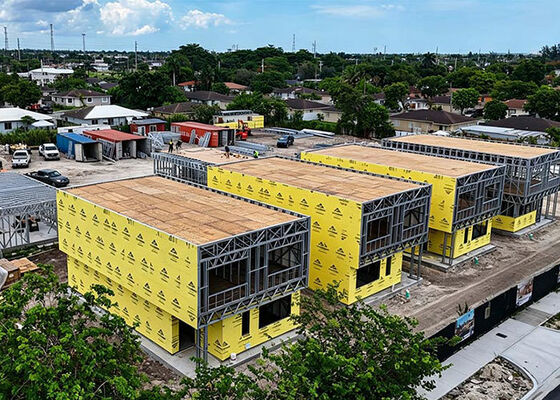 US/AS Prefab Light Steel Frame House Florida Single Family Home By Chinese Factory