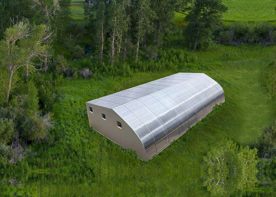 Large Prefab Steel House Carport Shed Shelter Green House With Solar Panel