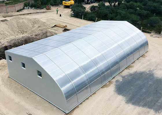 Large Prefab Steel House Carport Shed Shelter Green House With Solar Panel