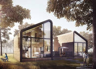 Modern Design Prefab Light Steel Garden Studio For Holiday steel home kits