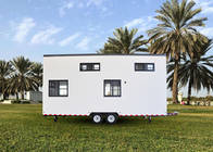 Completely Finished Modern Mobile House Prefab Light Gauge Steel Tiny House On Wheels With Trailer