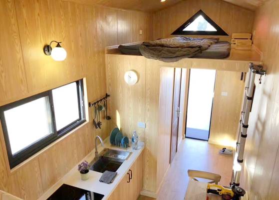 Light Steel Frame Prefab Eco Modular Tiny Trailer Home Modular Prefabricated Homes