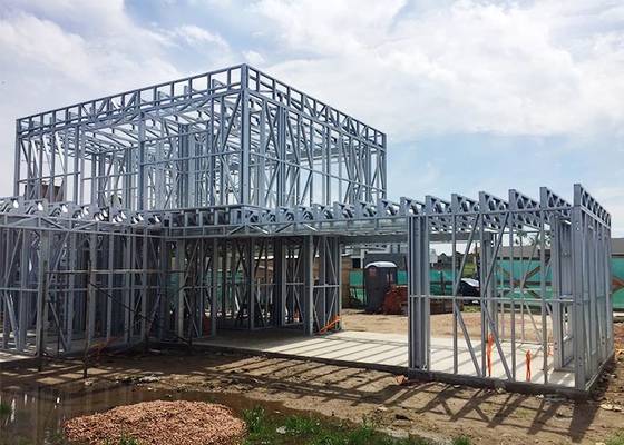 AS / NZS Prefabricated Home Kit Light Steel Frame New Manufactured Homes For Sale