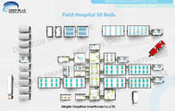 Deepblue Foldable Modular System Rapid Development Hospital Emergency Housing Shelter Isolation Lotus House