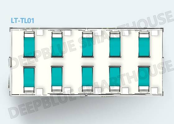 Metal Isolation House Mobile Field Hospital In Quick Assemble White Color Low Cost Prefab House