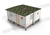 Metal Isolation House Mobile Field Hospital In Quick Assemble White Color