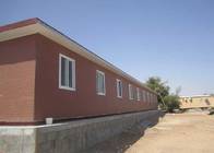 Wind Proof Prefabricated Bungalow / Prefab House Kits For Social House / Light Steel Frame House