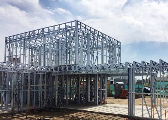 EU/USA/NZ/Australia Standard Light Steel Frame Prefabricated Houses , With Big Window homes