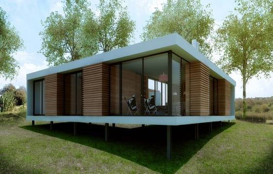 Prefab Steel Frame Luxury Prefabricated Houses Uruguay Modern Design Bungalow Homes American Standard