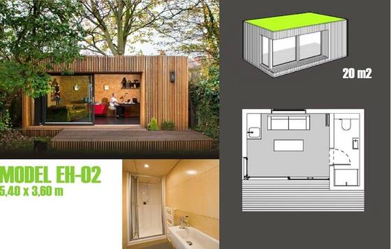 Prefabricated Garden Studio Fast Construction Environmental House with AU Standard