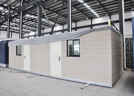 Wooden Plastic Decorate Modular Homes , Prefabricated Bungalow Homes