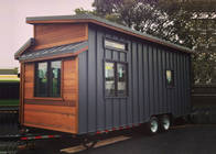 Mobile Prefab Light Steel Tiny House With Wheels Kit Home In AU/EU/US Standard