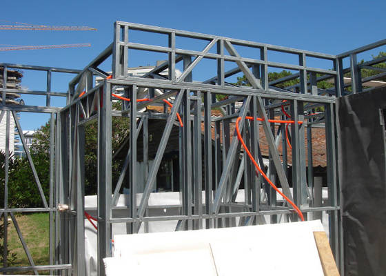 Prefab House With Large Windows | Modular Light Steel Frame Kit Home