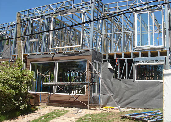 Light Steel Structure Villa Of Contracted Style / Prefab Steel Prefab Villa Steel-Structure